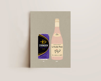 Strongbow Dark Fruits & Chicken Wine Print