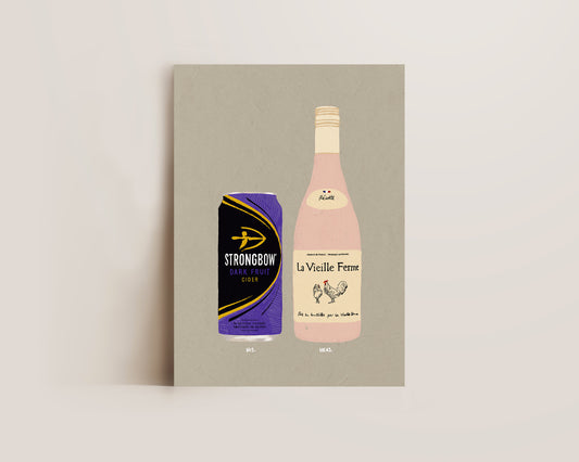 Strongbow Dark Fruits & Chicken Wine Print