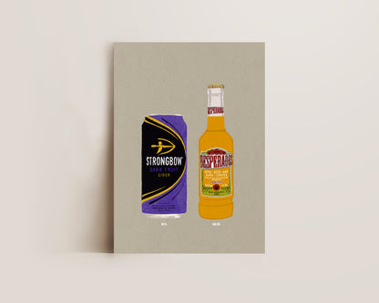 Strongbow Dark Fruits & Desperados Print