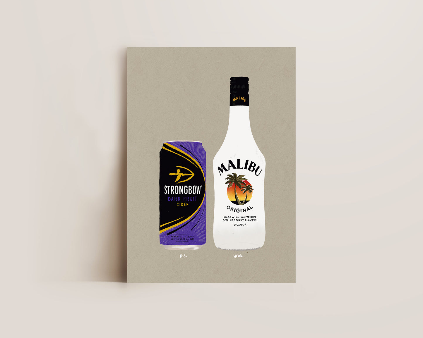 Strongbow Dark Fruits & Malibu Print