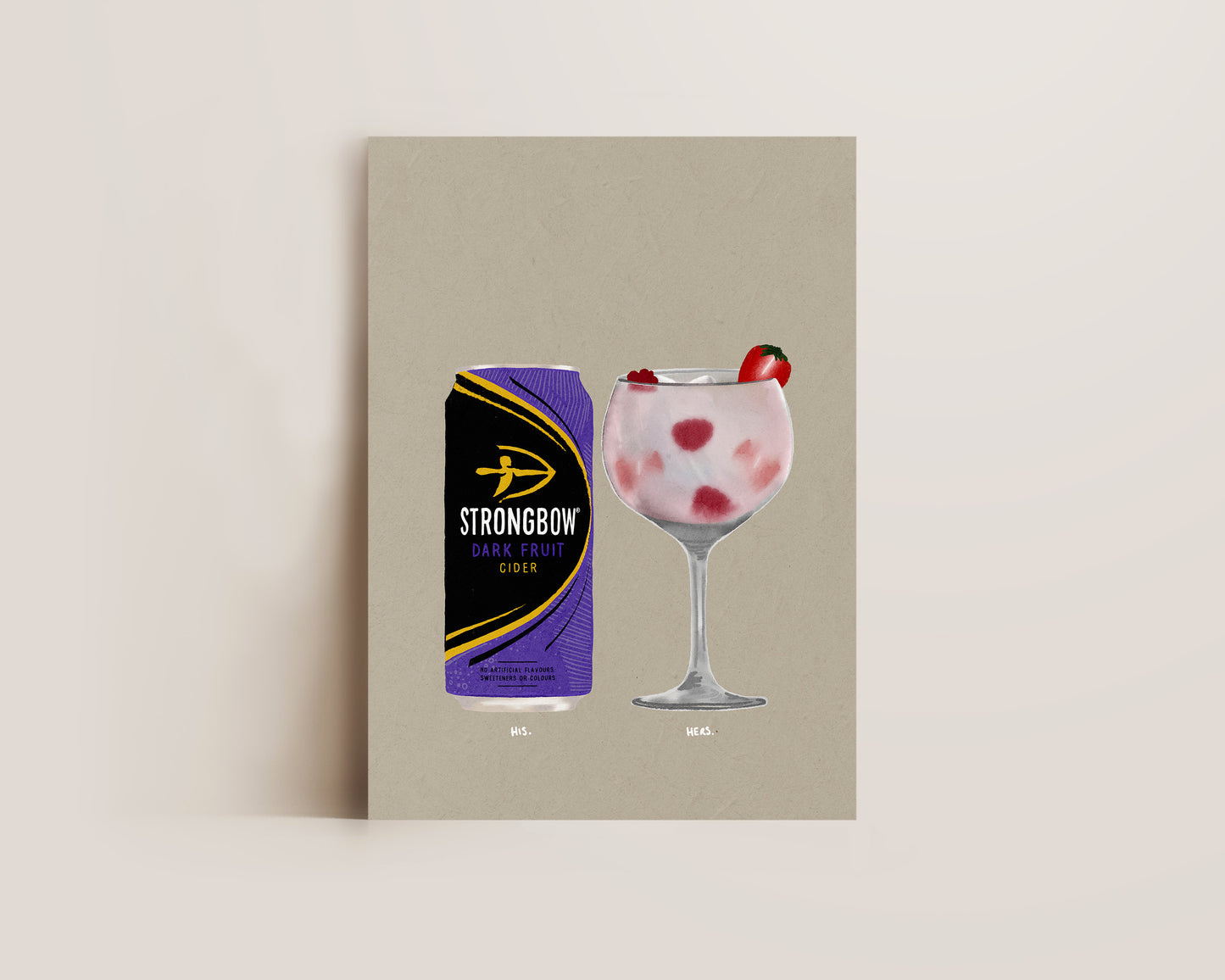 Strongbow Dark Fruits & Pink Gin Print