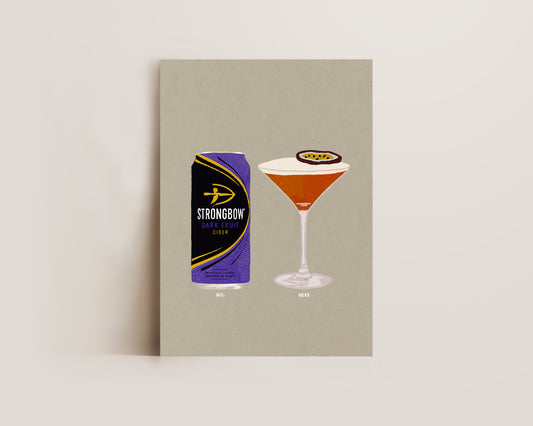 Strongbow Dark Fruits & Pornstar Martini Print
