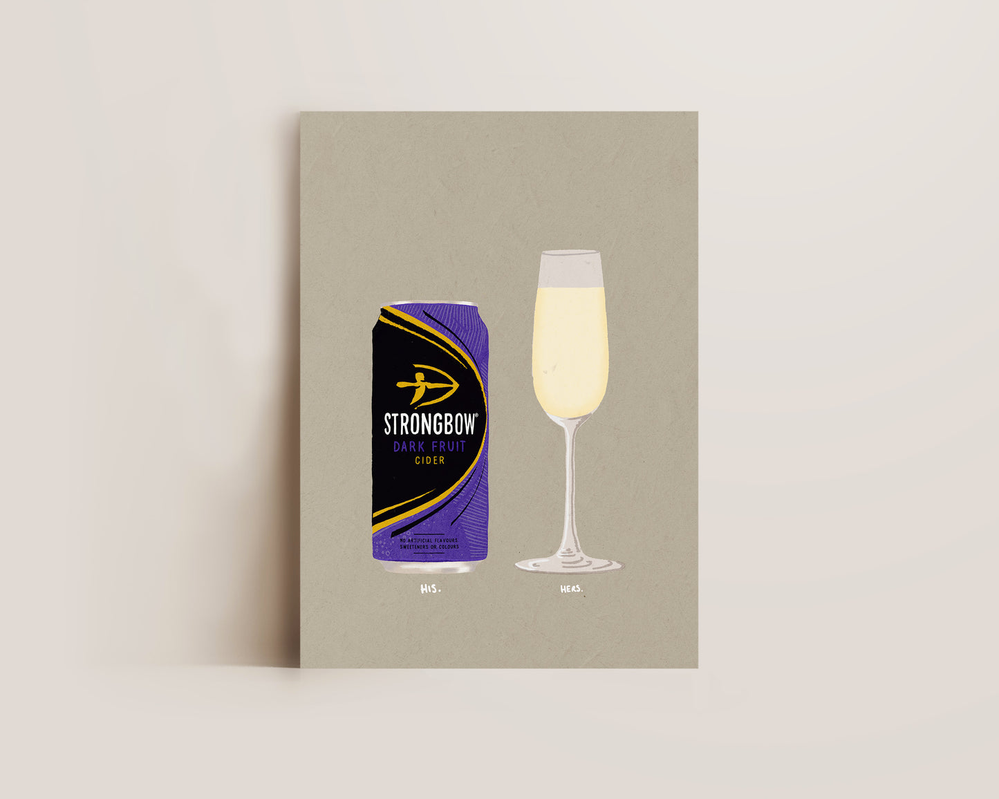 Strongbow Dark Fruits & Prosecco Glass Print