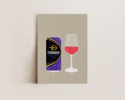 Strongbow Dark Fruits & Rose Print