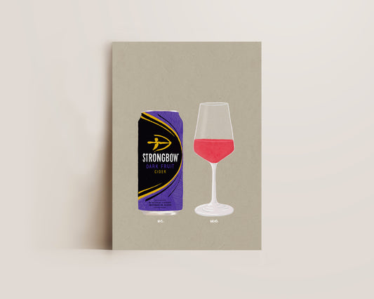 Strongbow Dark Fruits & Rose Print