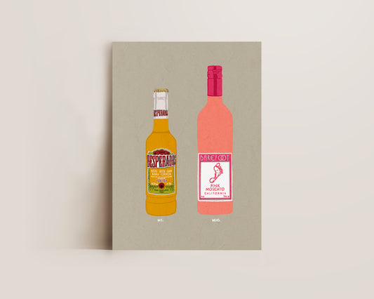 Desperados & Pink Moscato Print