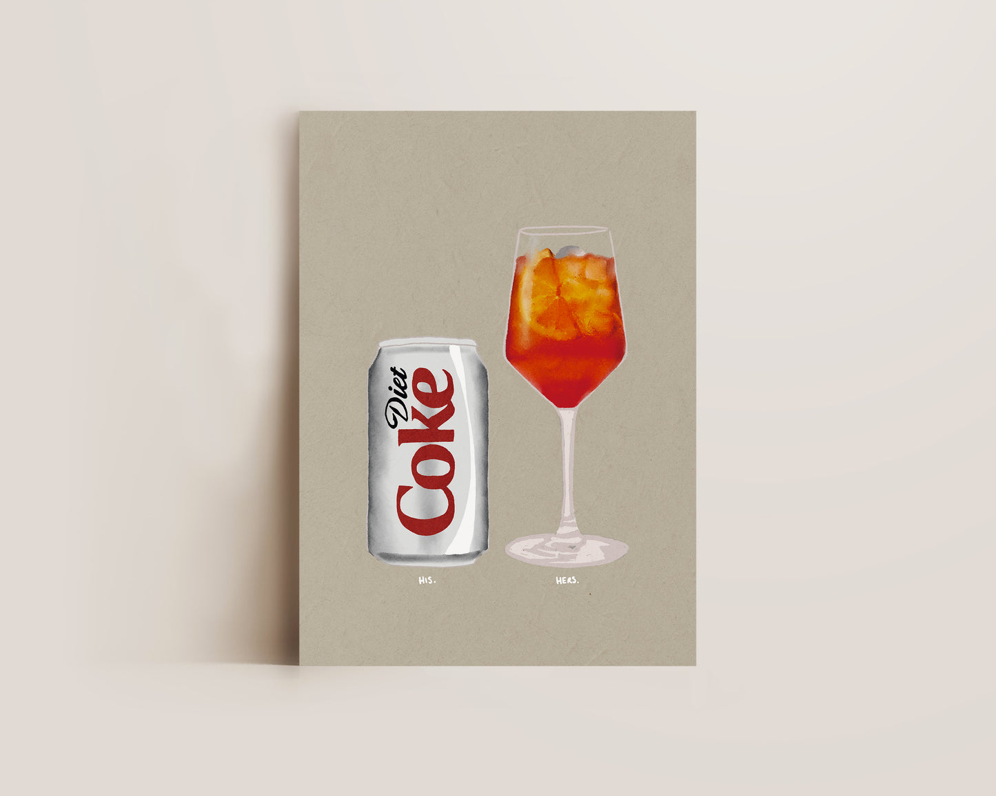 Diet Coke & Aperol Spritz Print