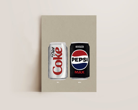 Diet Coke & Pepsi Max Print