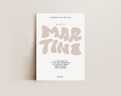 Dirty Martini Recipe Print
