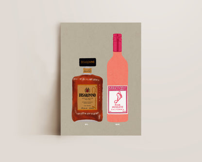 Disaronno & Pink Moscato Print