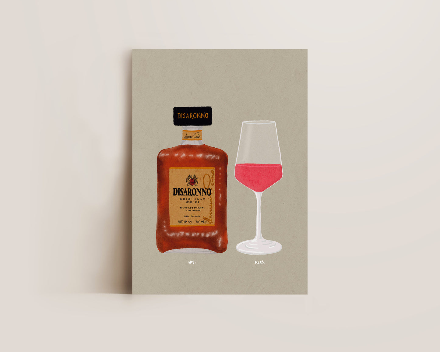 Disaronno & Rose Print