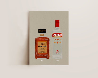Disaronno & Smirnoff Vodka Print