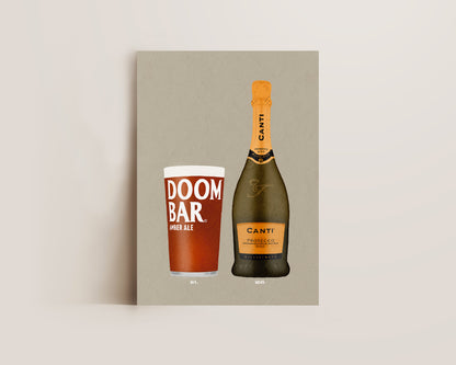 Doom Bar & Canti Prosecco Print