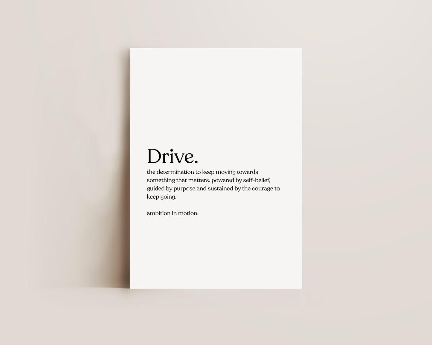 Drive Definition Print