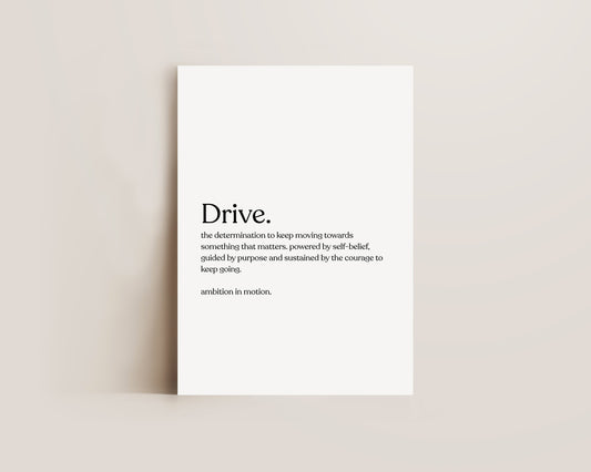 Drive Definition Print