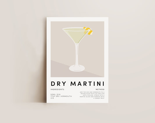 Dry Martini Print