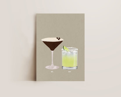 Espresso Martini & Tommy's Marg Print