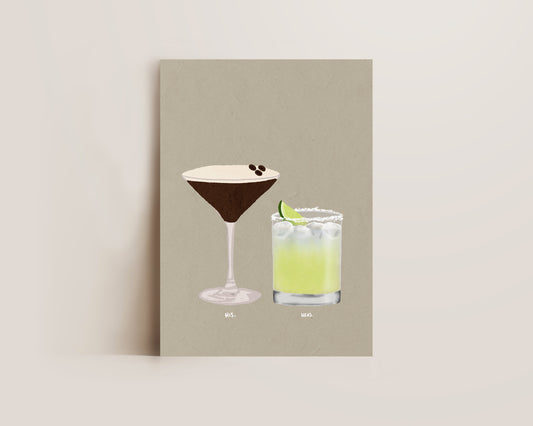 Espresso Martini & Tommy's Marg Print