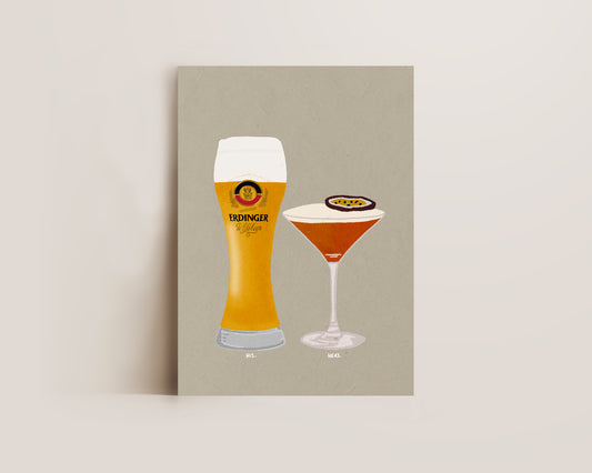 Erdinger & Pornstar Martini Print
