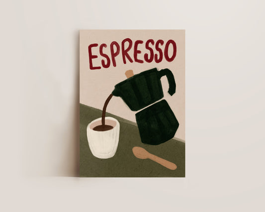 Espresso Painting Print