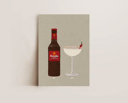 Estrella Bottle & Spicy Marg Print