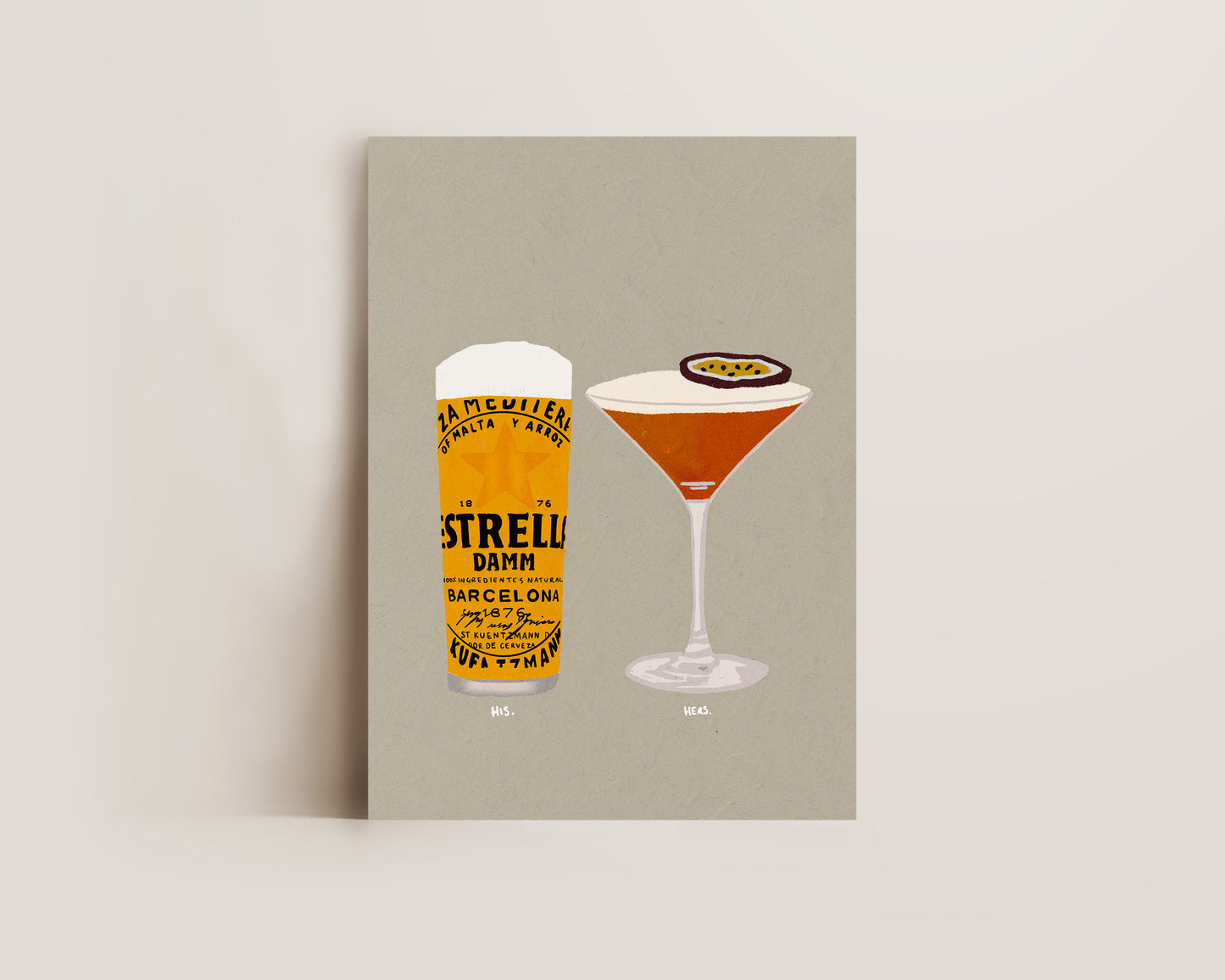 Estrella & Pornstar Martini Print