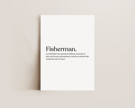 Fisherman Definition Print