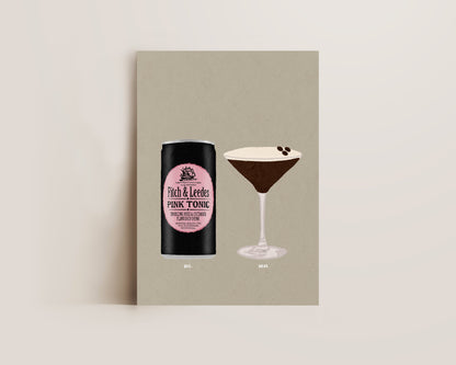 Pink Tonic & Espresso Martini Print