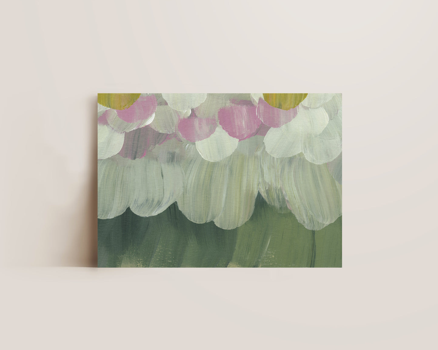 Forest Green & Pink No. 4 Print