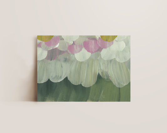 Forest Green & Pink No. 4 Print