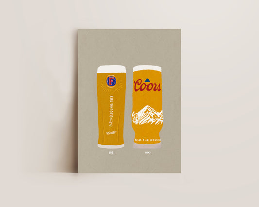 Fosters & Coors Print