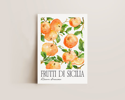 Frutti Di Sicillia Orange Print