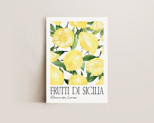 Frutti Di Sicillia Lemon Print