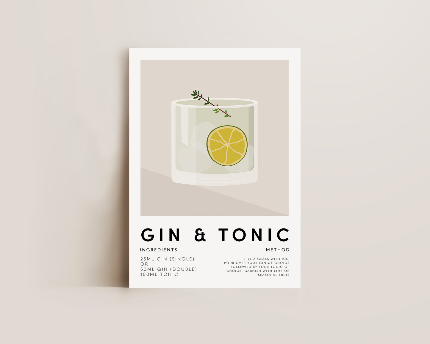 Gin & Tonic Print