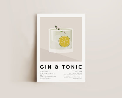 Gin & Tonic Print