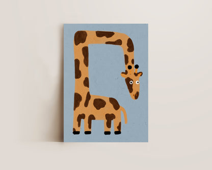 Crooked Giraffe Print