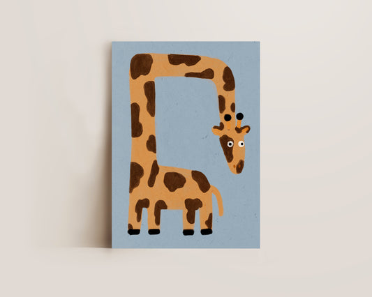 Crooked Giraffe Print