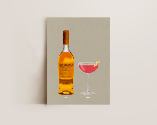Glenmorangie Whiskey & Cosmopolitan Print