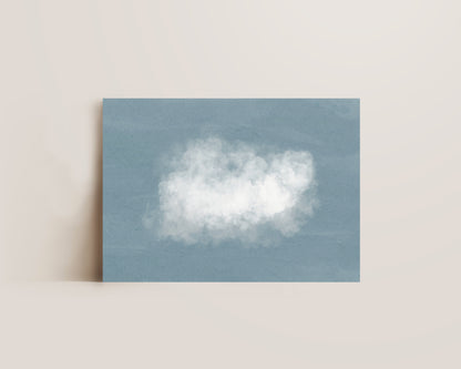 Gloomy Blue Clouds Print