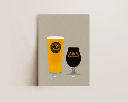 Gower Ale & Vault City Print