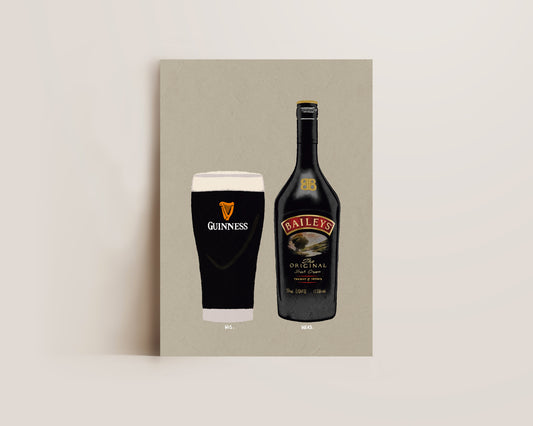 Guinness & Baileys Print