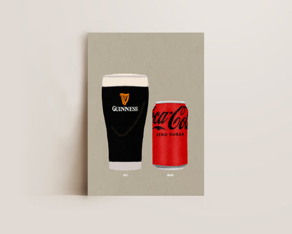 Guinness & Coke Zero Print