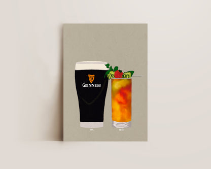 Guinness & Pimms Print