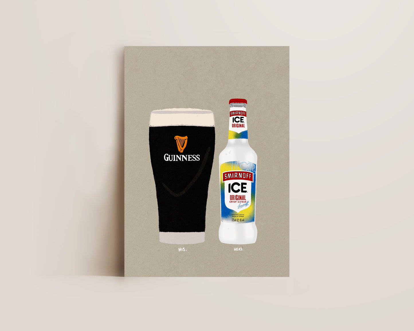 Guinness & Smirnoff Ice Print