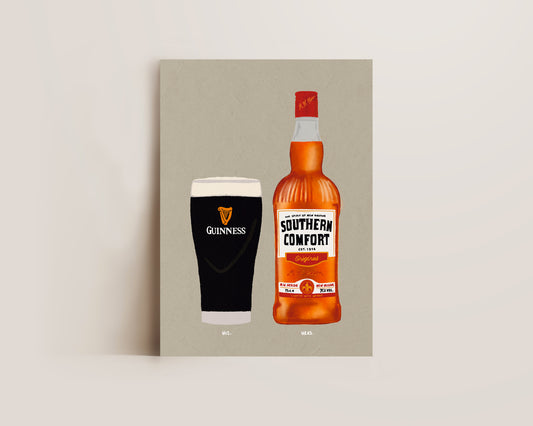 Guinness & Southern Comfort Print