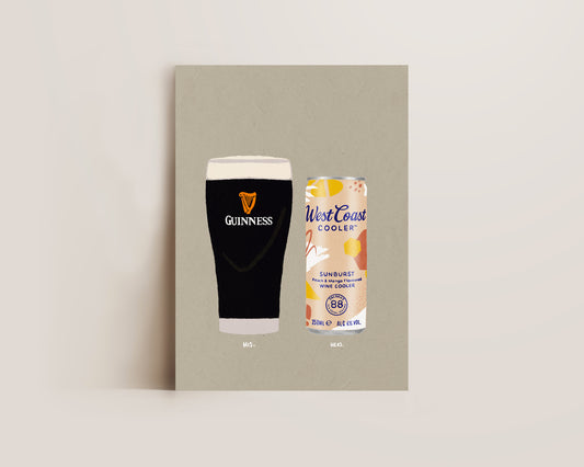 Guinness & West Coast Cooler Print