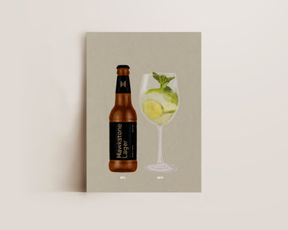 Hawkstone Lager & Hugo Spritz Print