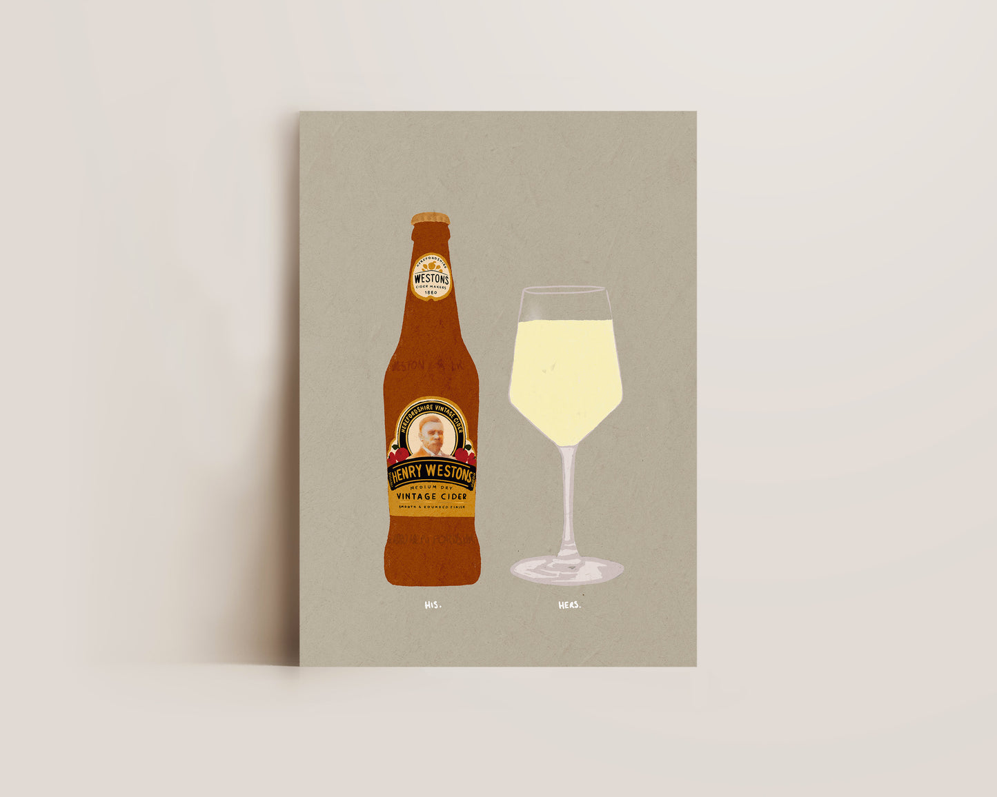Henry Westons & White Wine Print
