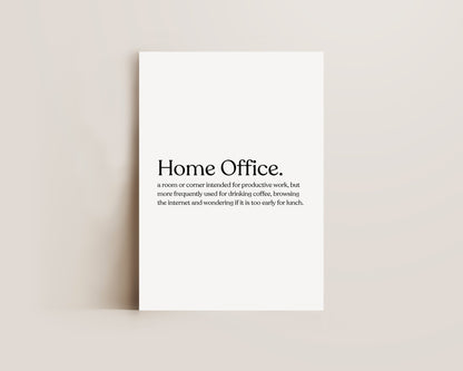 Home Office Definition Print