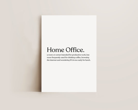 Home Office Definition Print